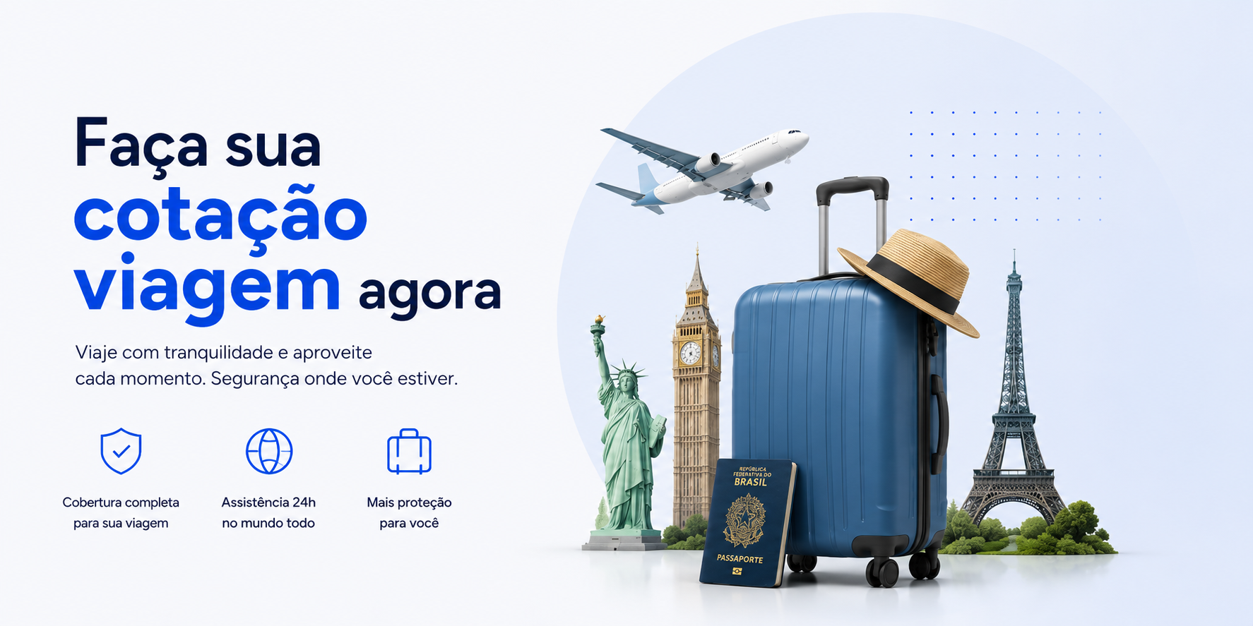 Faça sua cotação de seguro viagem agora